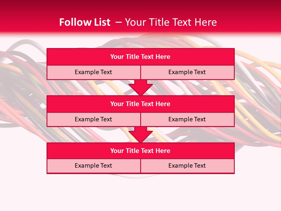 Twist Colorful Interconnect PowerPoint Template