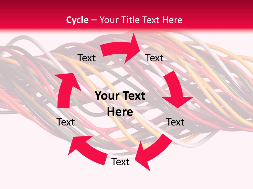Twist Colorful Interconnect PowerPoint Template