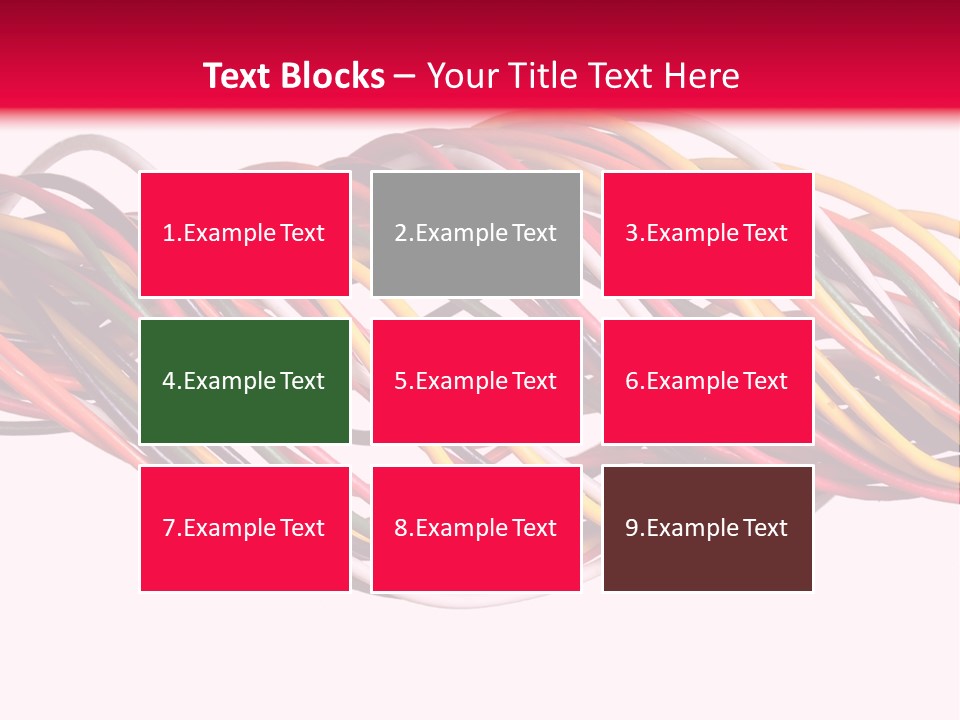 Twist Colorful Interconnect PowerPoint Template