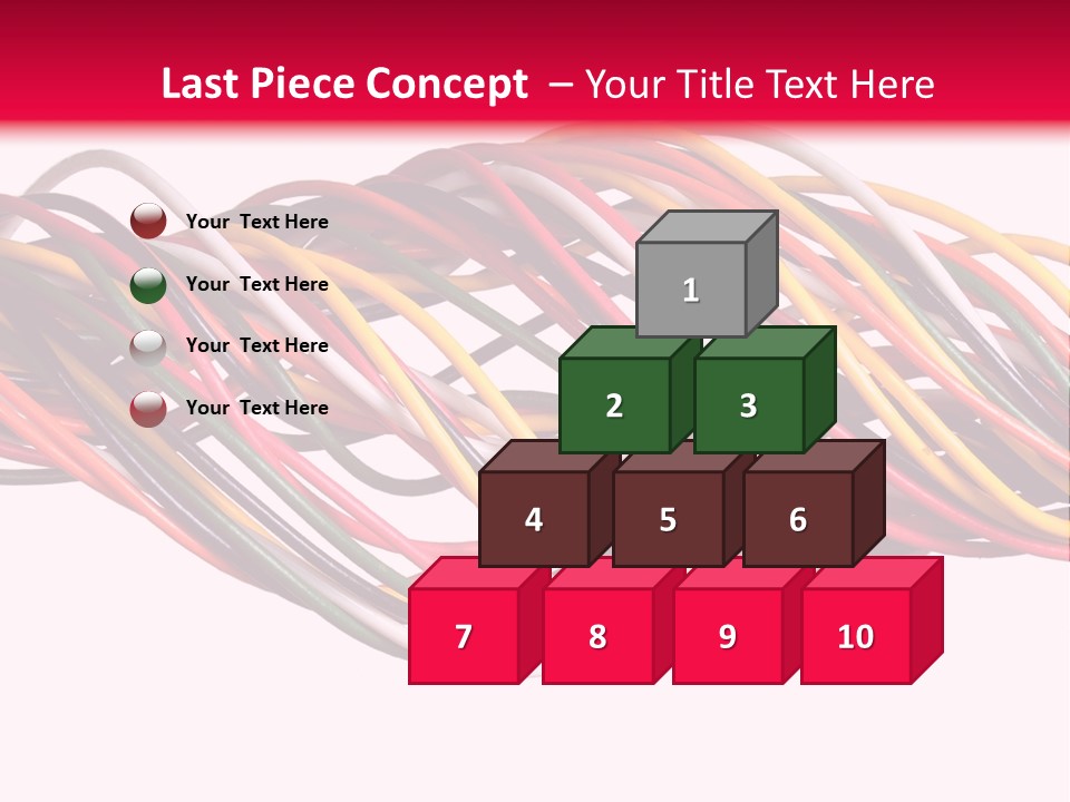 Twist Colorful Interconnect PowerPoint Template