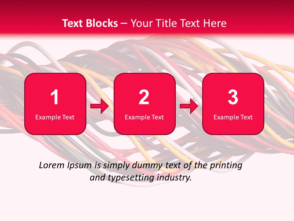 Twist Colorful Interconnect PowerPoint Template