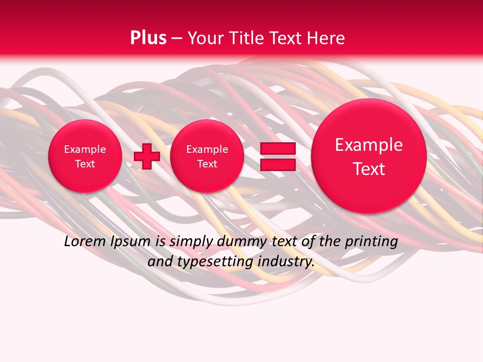 Twist Colorful Interconnect PowerPoint Template