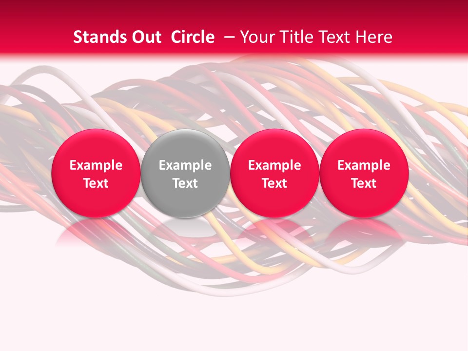 Twist Colorful Interconnect PowerPoint Template