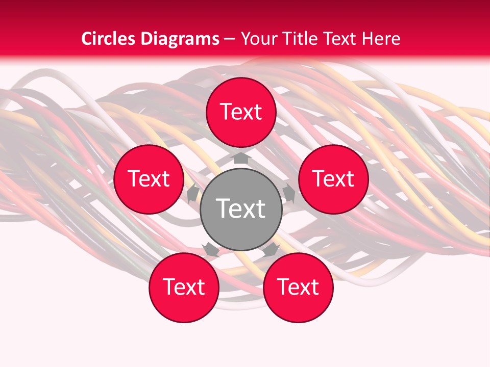 Twist Colorful Interconnect PowerPoint Template