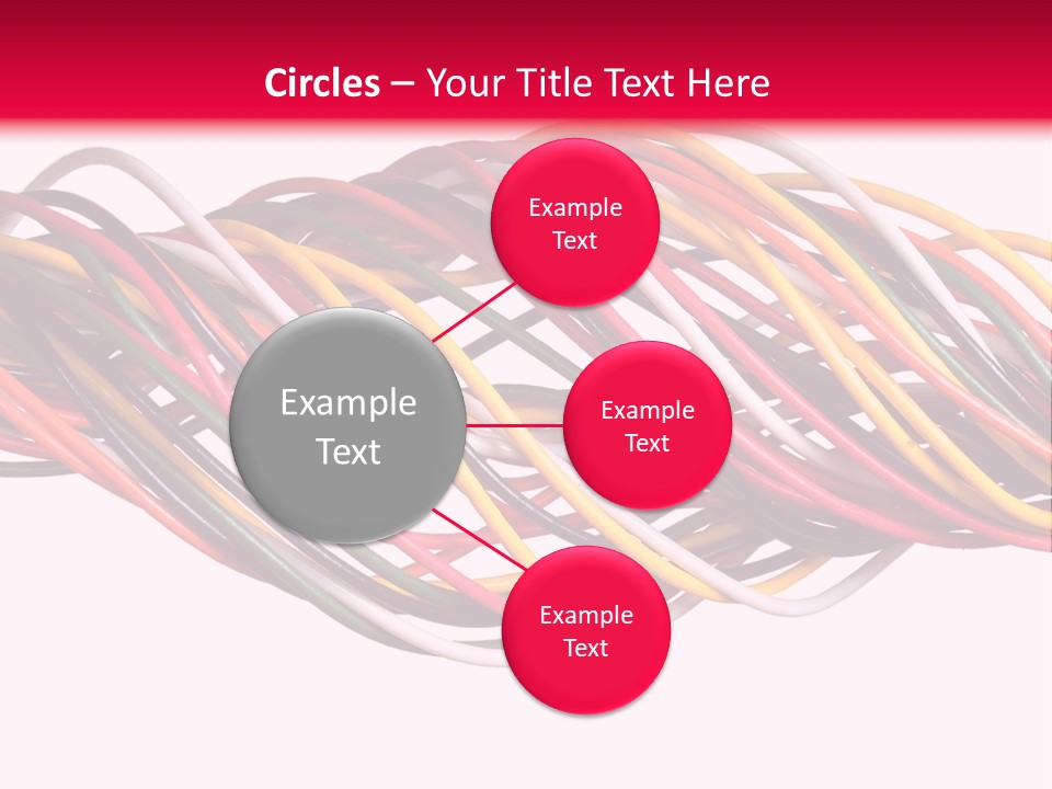 Twist Colorful Interconnect PowerPoint Template