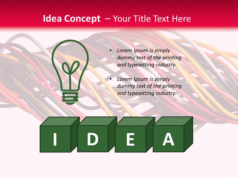 Twist Colorful Interconnect PowerPoint Template