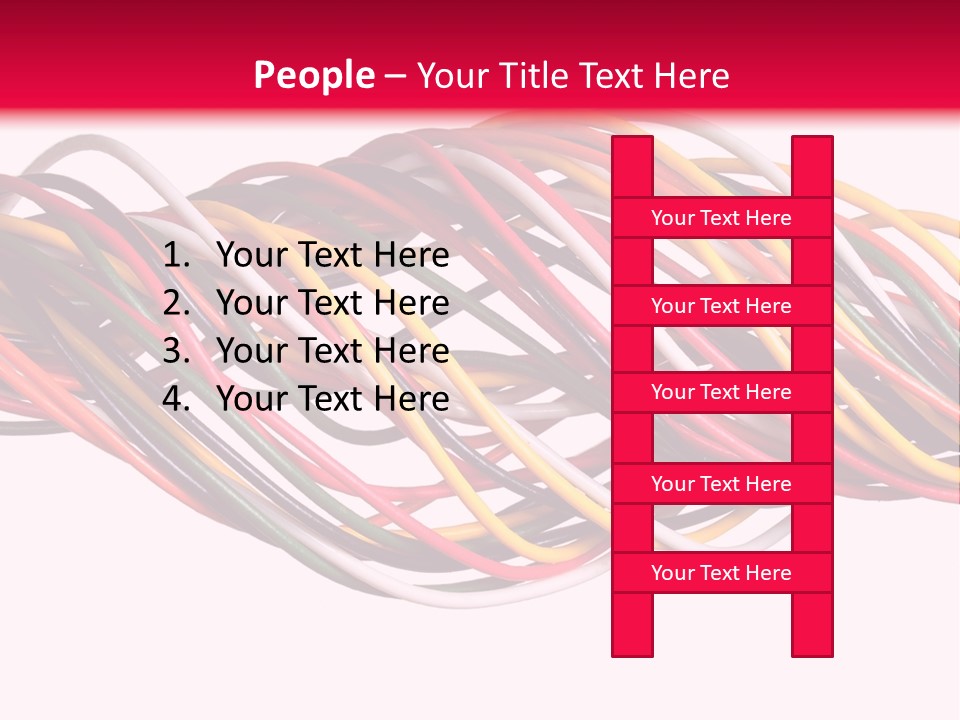 Twist Colorful Interconnect PowerPoint Template