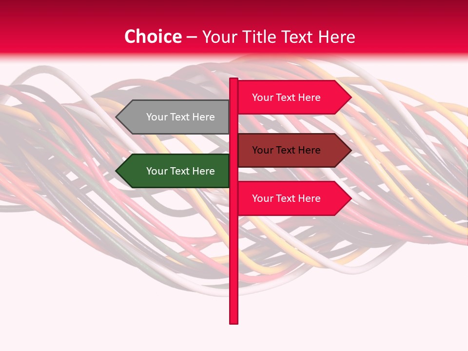Twist Colorful Interconnect PowerPoint Template