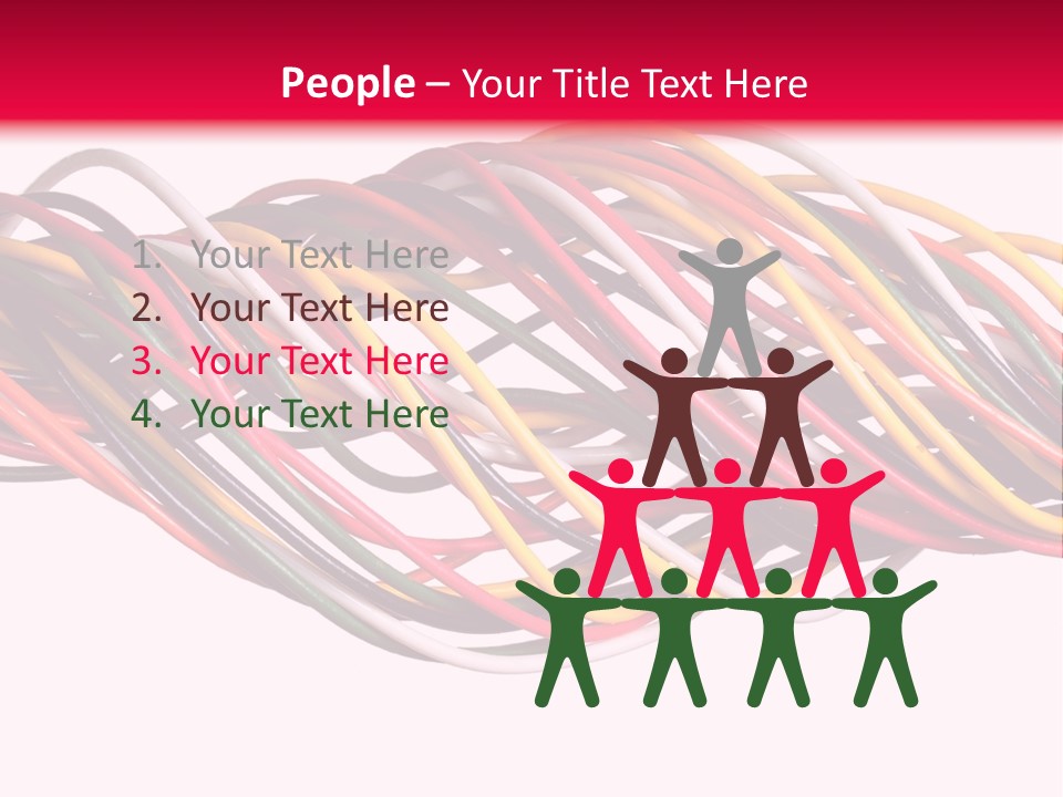 Twist Colorful Interconnect PowerPoint Template