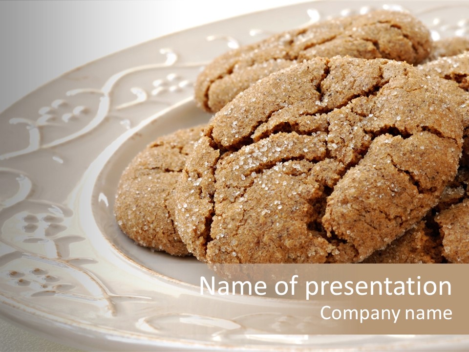 Snaps Ginger Snack PowerPoint Template
