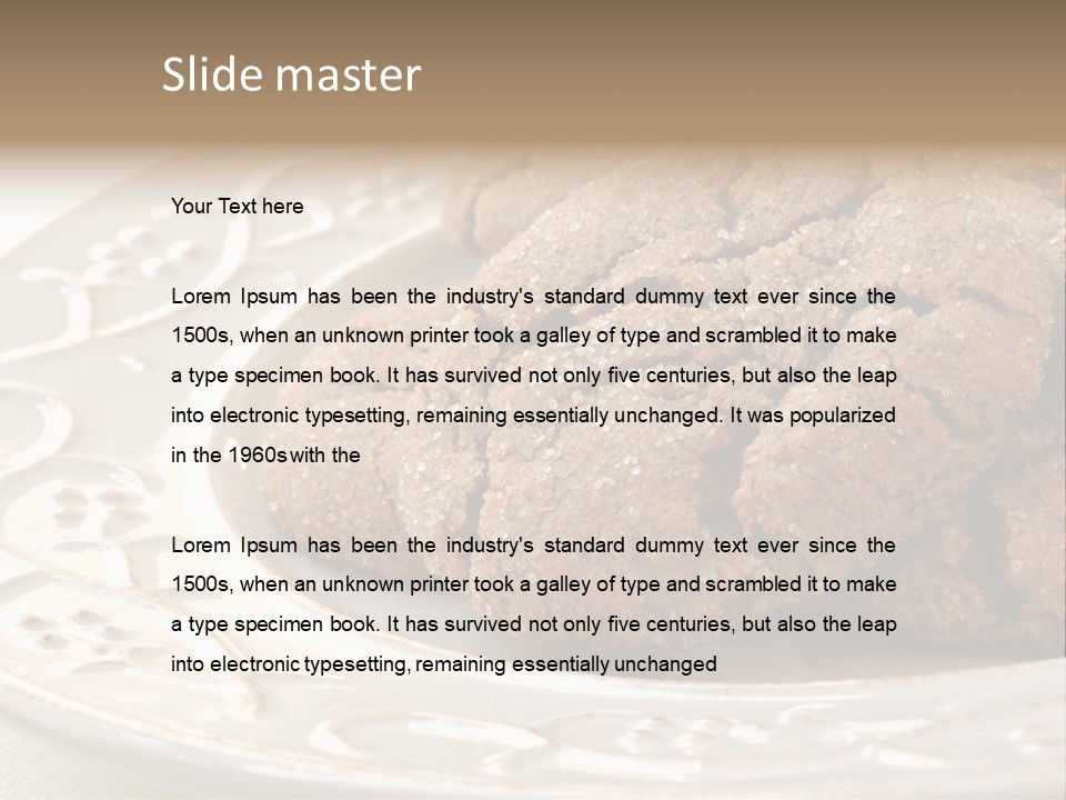 Snaps Ginger Snack PowerPoint Template