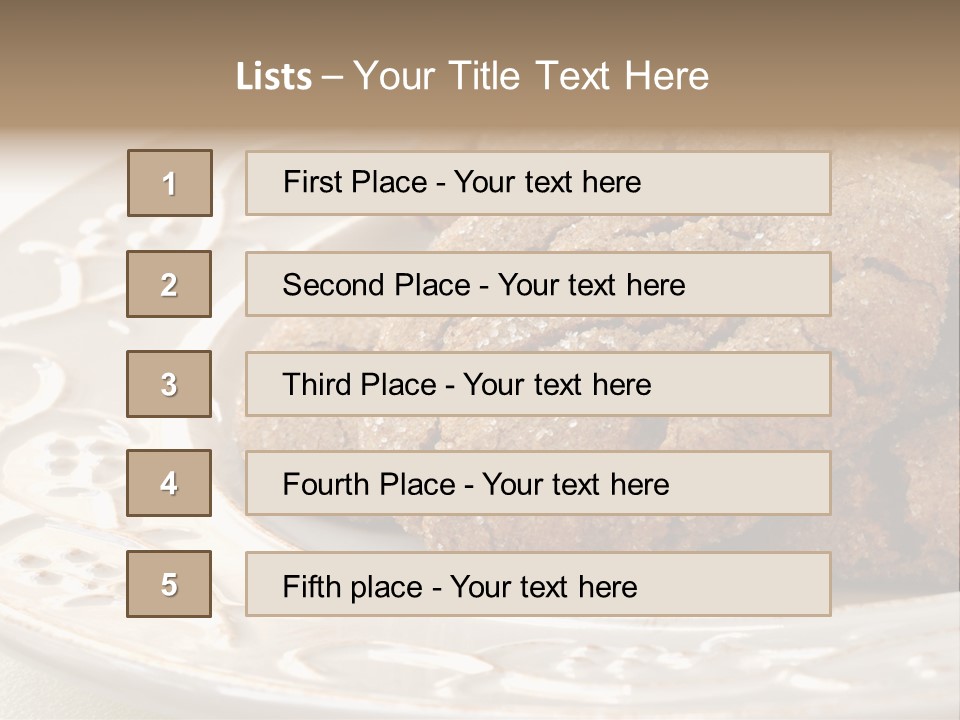 Snaps Ginger Snack PowerPoint Template
