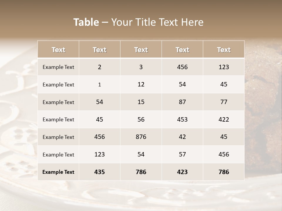 Snaps Ginger Snack PowerPoint Template