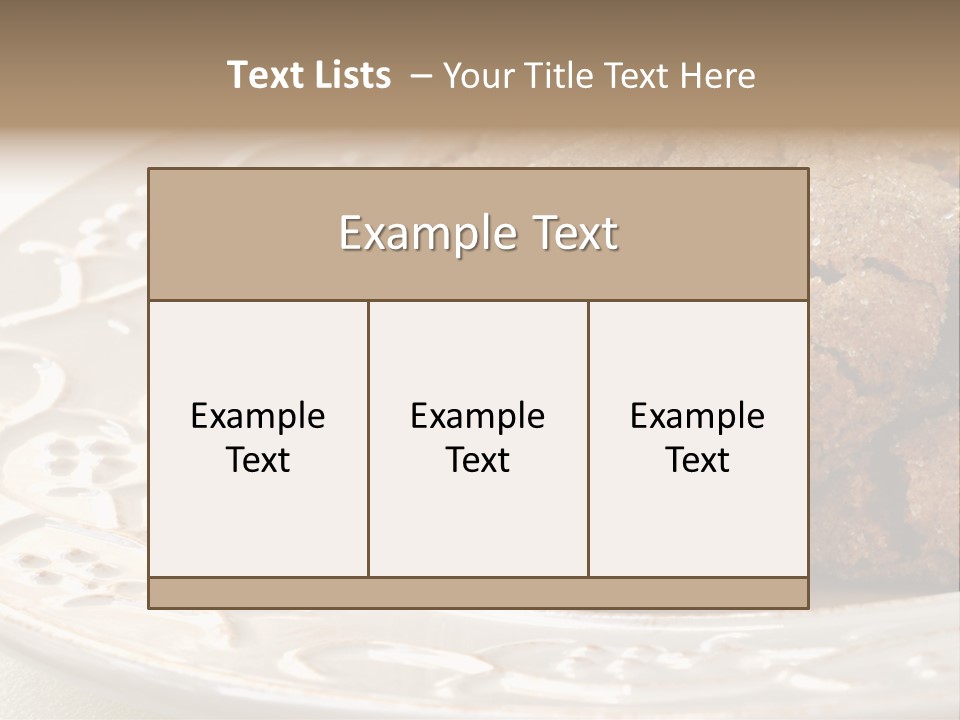 Snaps Ginger Snack PowerPoint Template