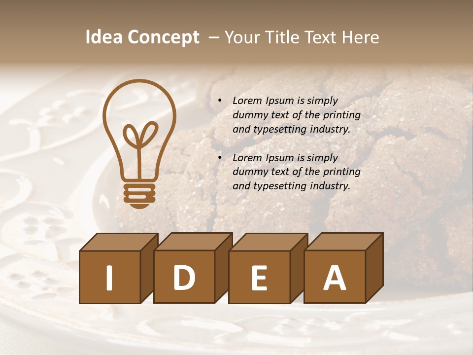 Snaps Ginger Snack PowerPoint Template