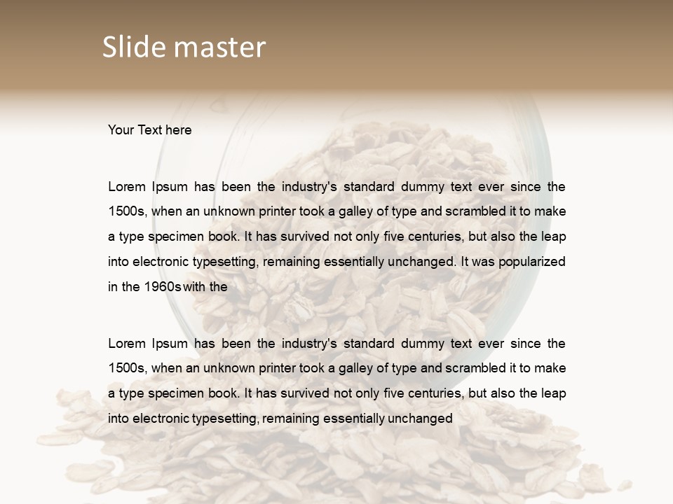 Groats Close Heap PowerPoint Template