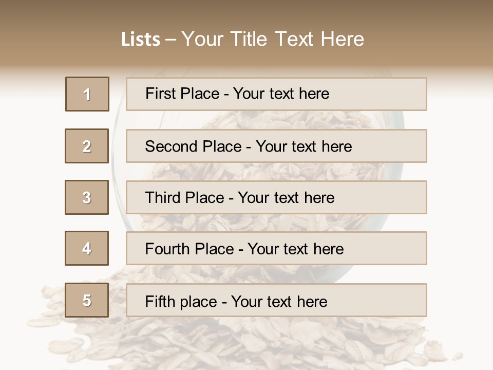 Groats Close Heap PowerPoint Template