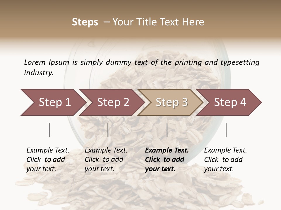 Groats Close Heap PowerPoint Template
