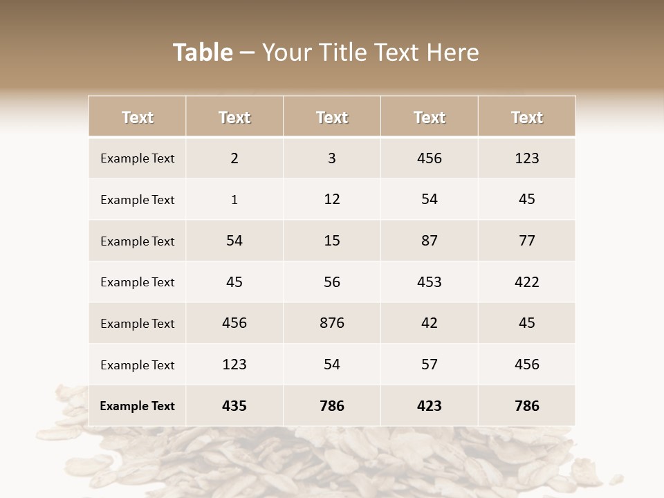 Groats Close Heap PowerPoint Template