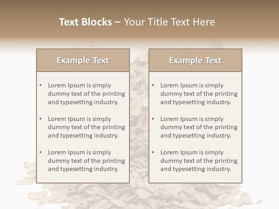 Groats Close Heap PowerPoint Template