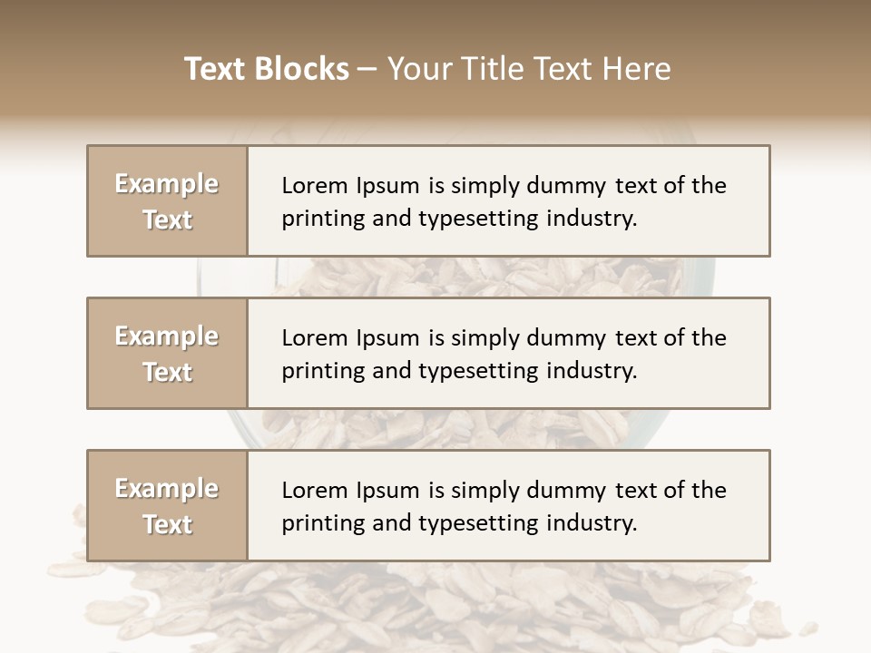 Groats Close Heap PowerPoint Template