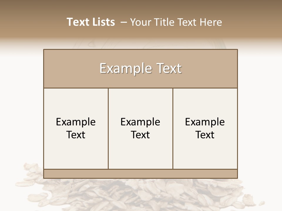 Groats Close Heap PowerPoint Template