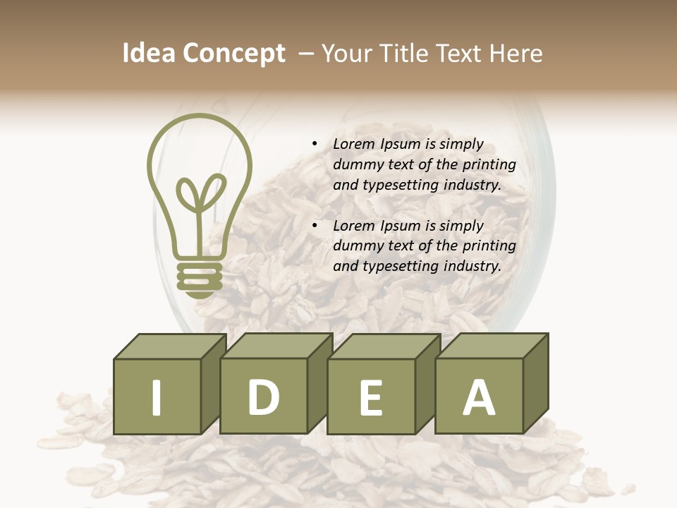 Groats Close Heap PowerPoint Template