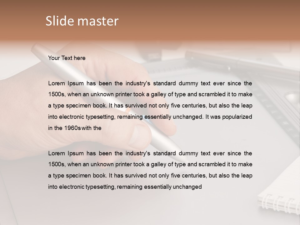 Equipment Studio Tablet PowerPoint Template