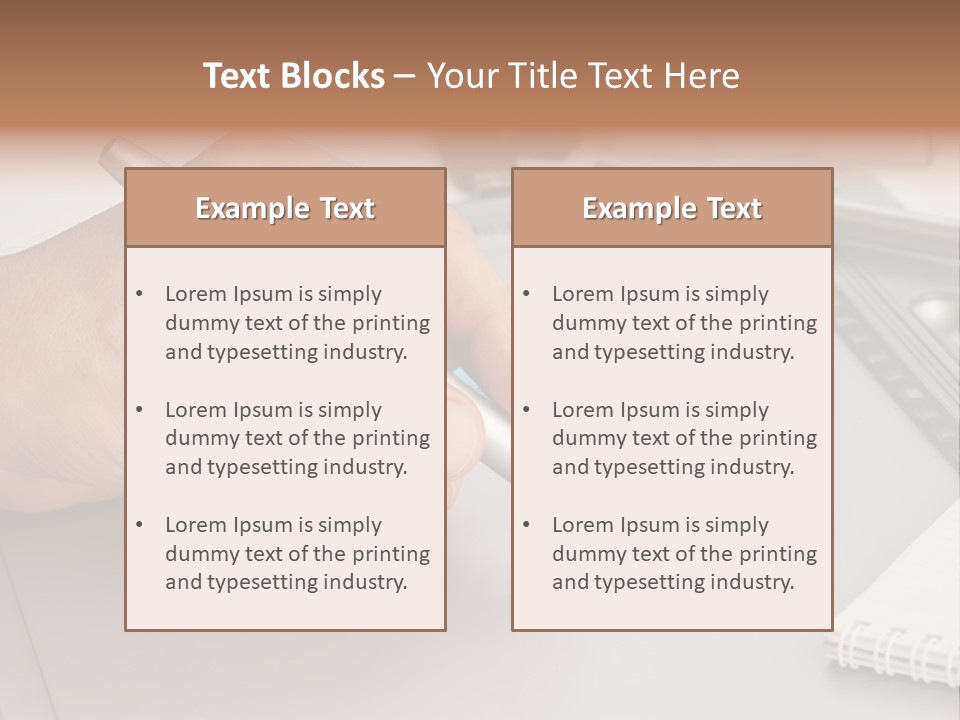 Equipment Studio Tablet PowerPoint Template