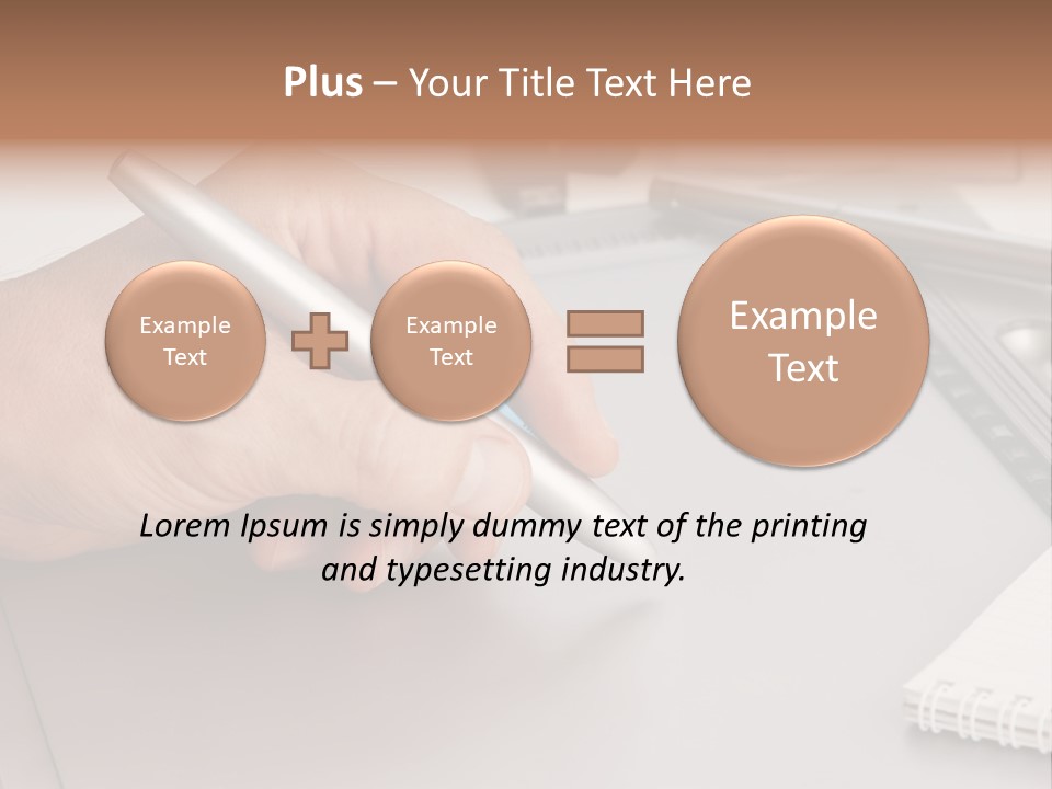 Equipment Studio Tablet PowerPoint Template