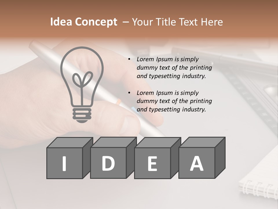 Equipment Studio Tablet PowerPoint Template