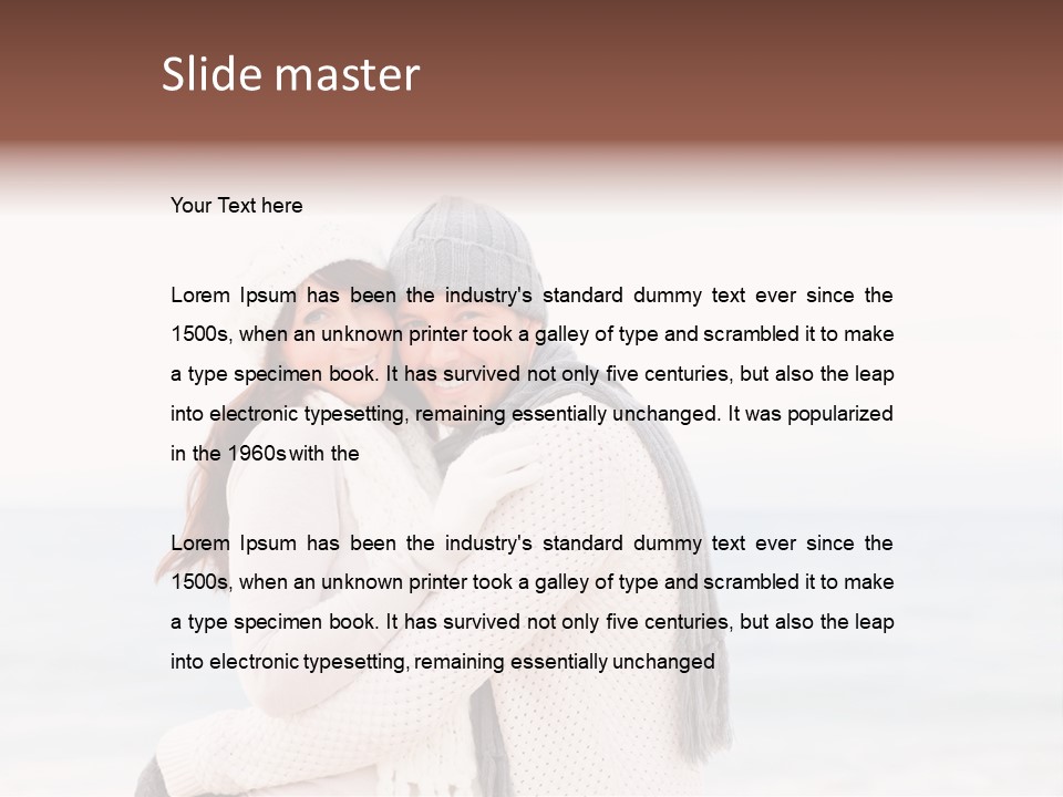 Affectionate Family Together PowerPoint Template