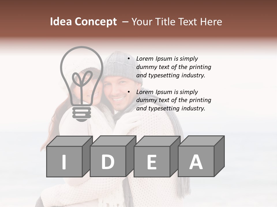 Affectionate Family Together PowerPoint Template