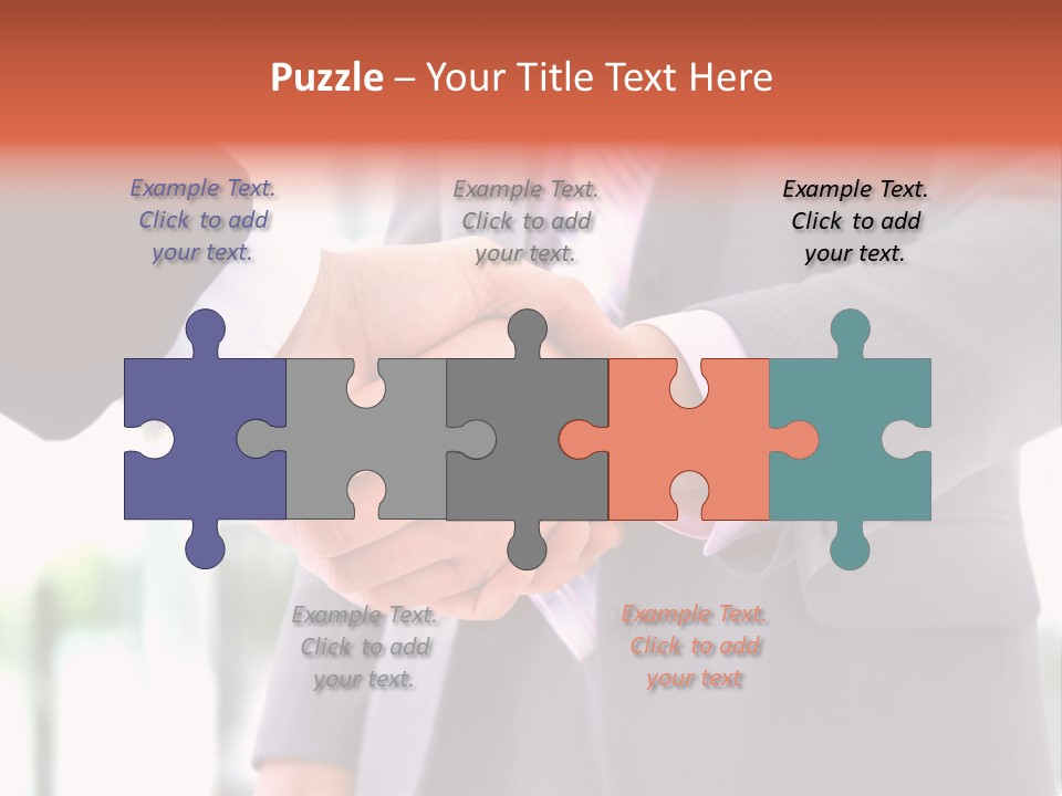 Handshake Men Selling PowerPoint Template