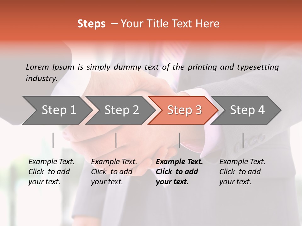 Handshake Men Selling PowerPoint Template