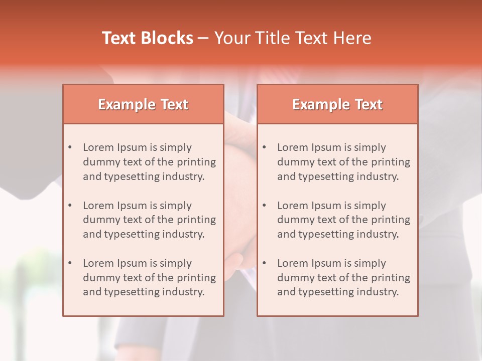 Handshake Men Selling PowerPoint Template
