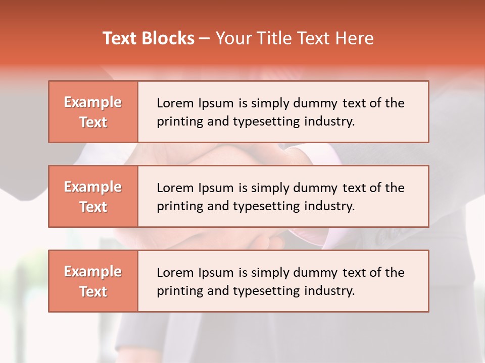 Handshake Men Selling PowerPoint Template