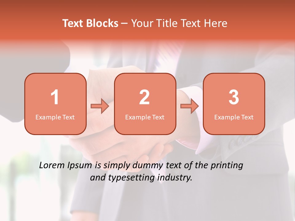 Handshake Men Selling PowerPoint Template