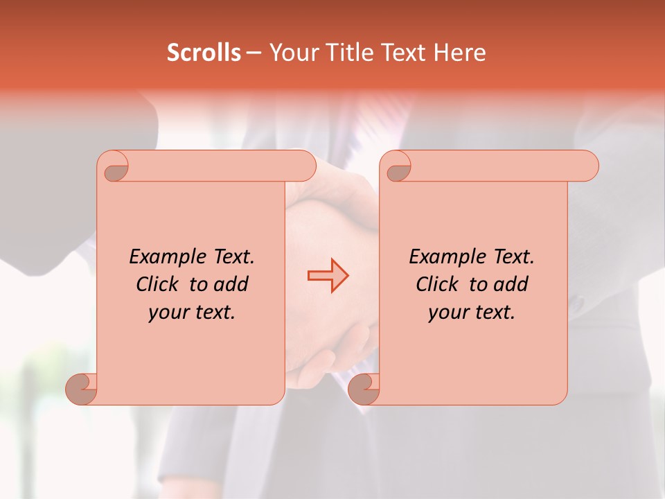 Handshake Men Selling PowerPoint Template