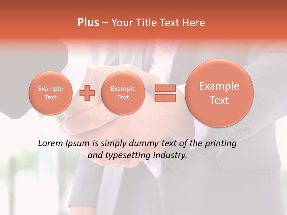 Handshake Men Selling PowerPoint Template