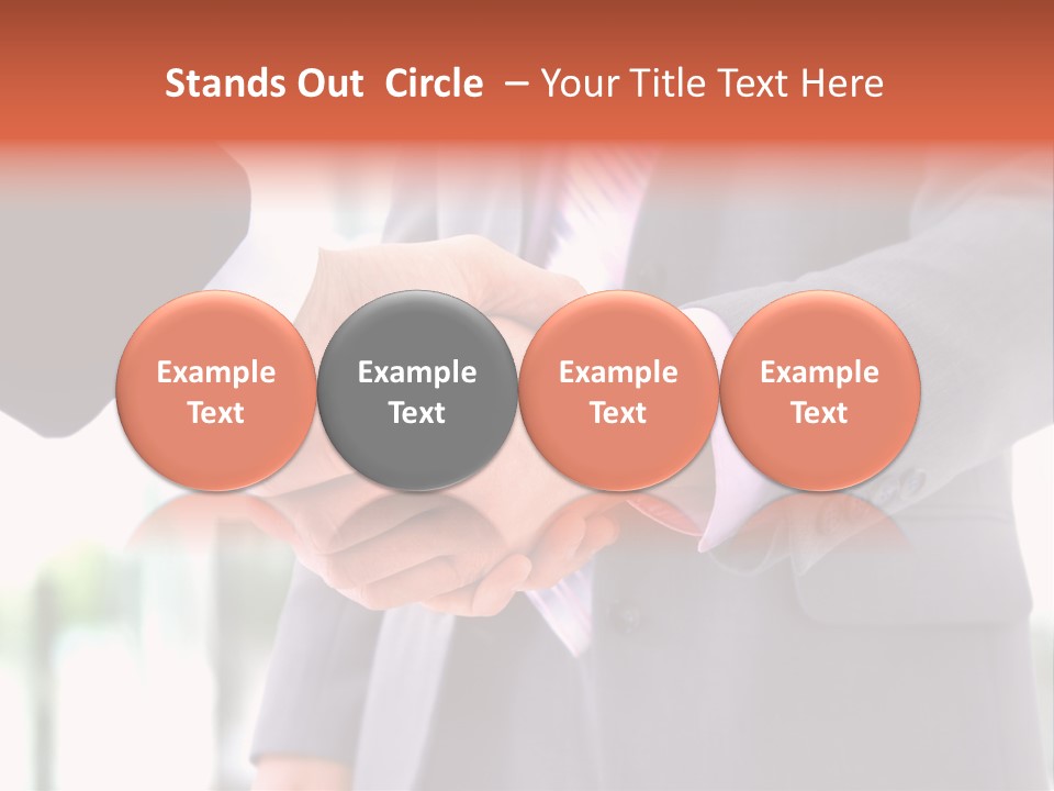 Handshake Men Selling PowerPoint Template