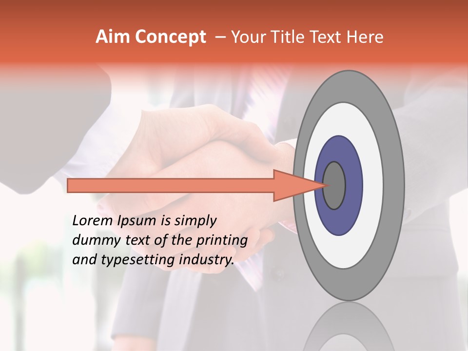 Handshake Men Selling PowerPoint Template