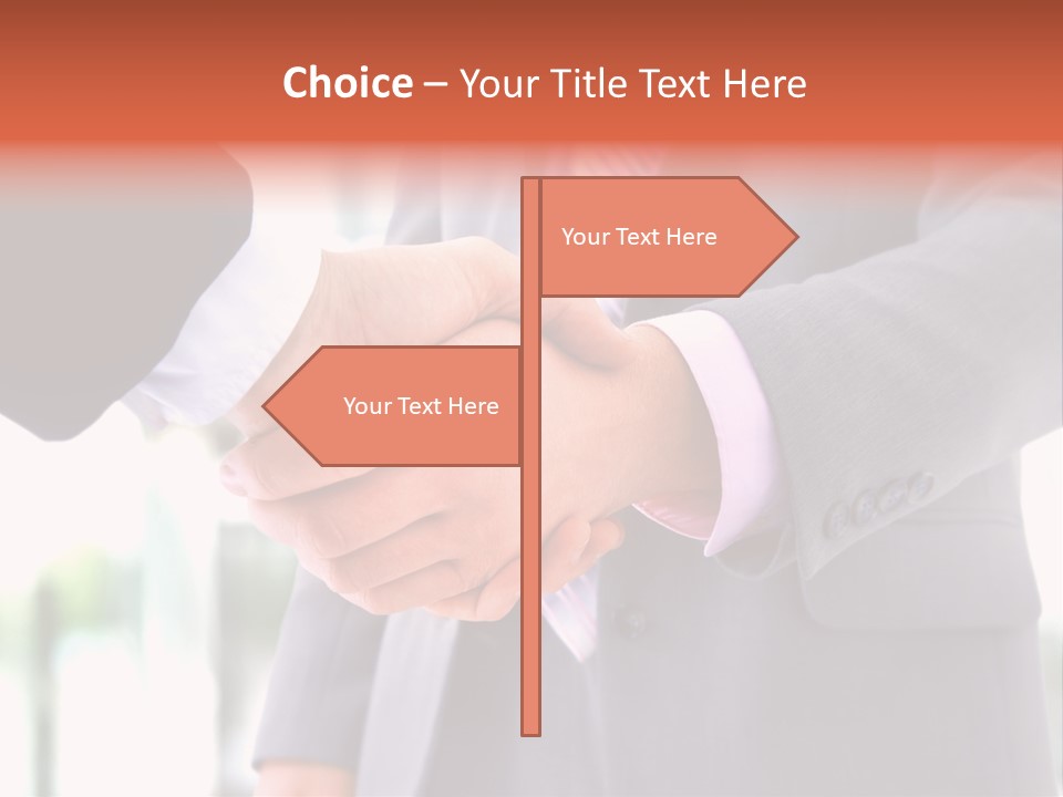 Handshake Men Selling PowerPoint Template