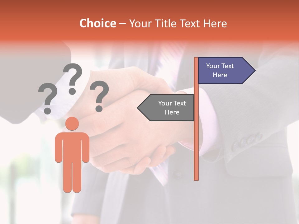 Handshake Men Selling PowerPoint Template