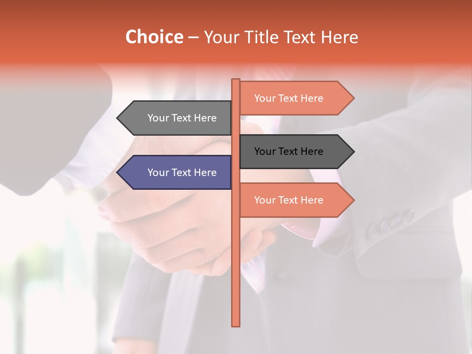 Handshake Men Selling PowerPoint Template