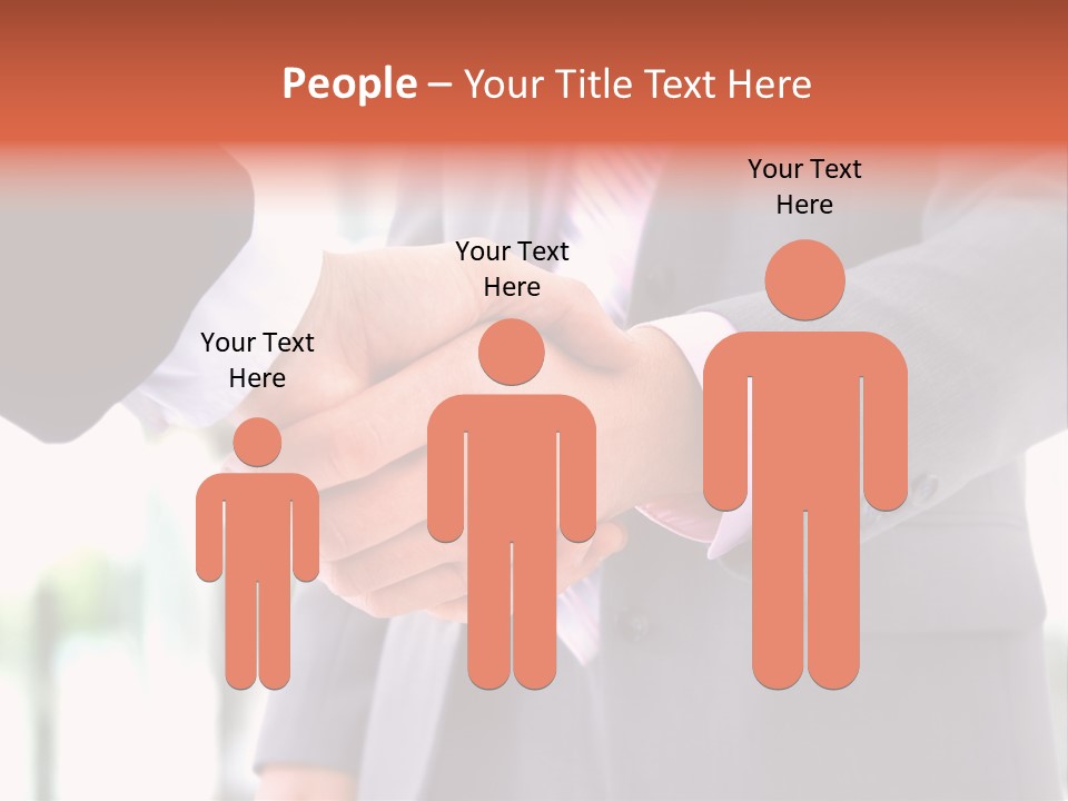 Handshake Men Selling PowerPoint Template