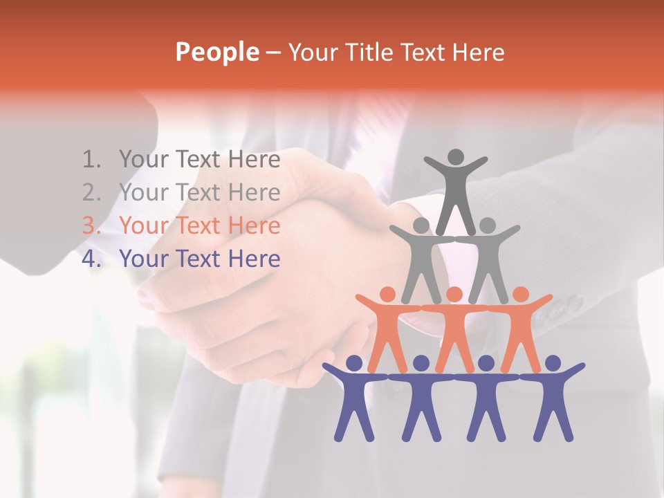 Handshake Men Selling PowerPoint Template