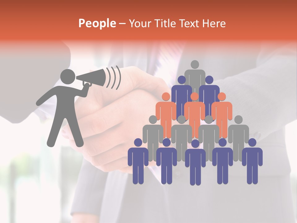 Handshake Men Selling PowerPoint Template