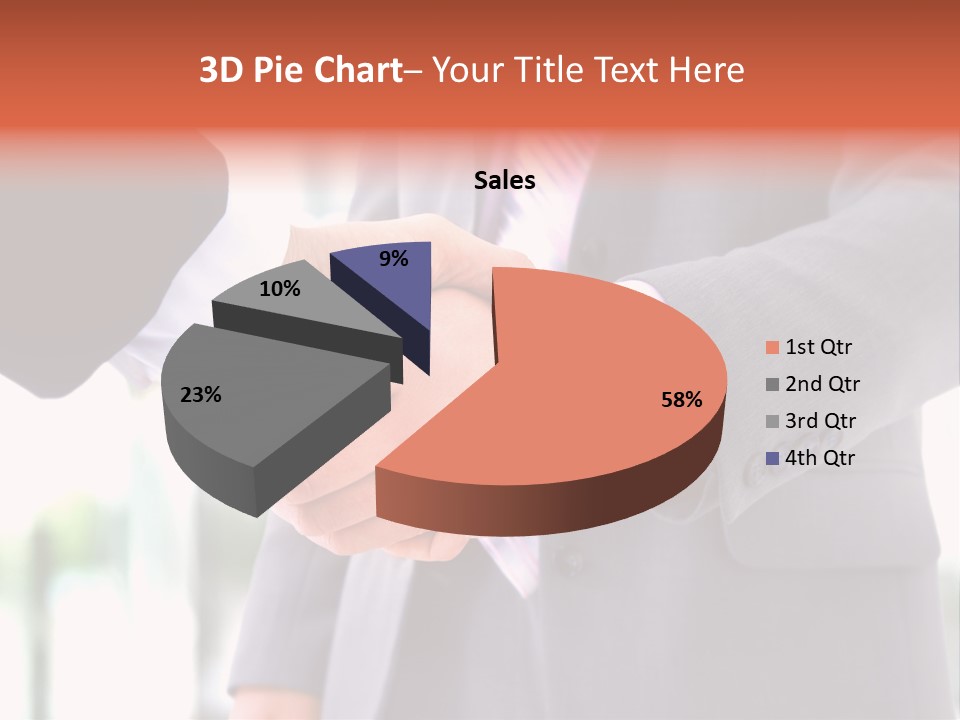 Handshake Men Selling PowerPoint Template