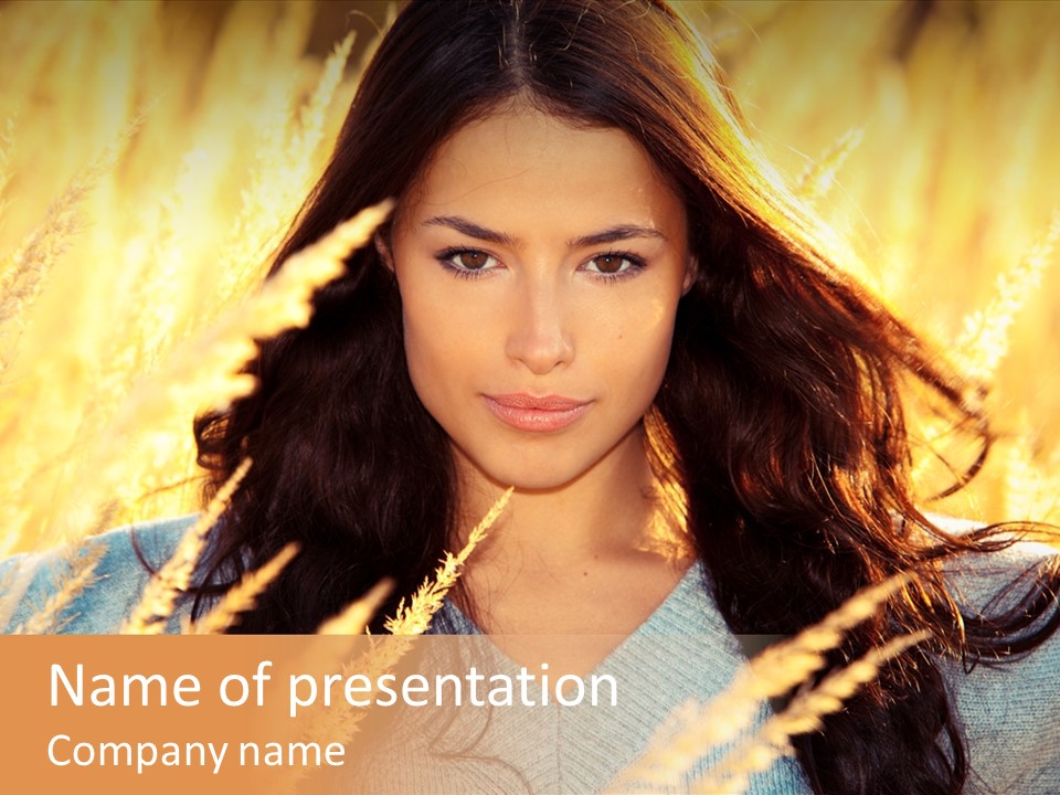 Portrait Day Close PowerPoint Template